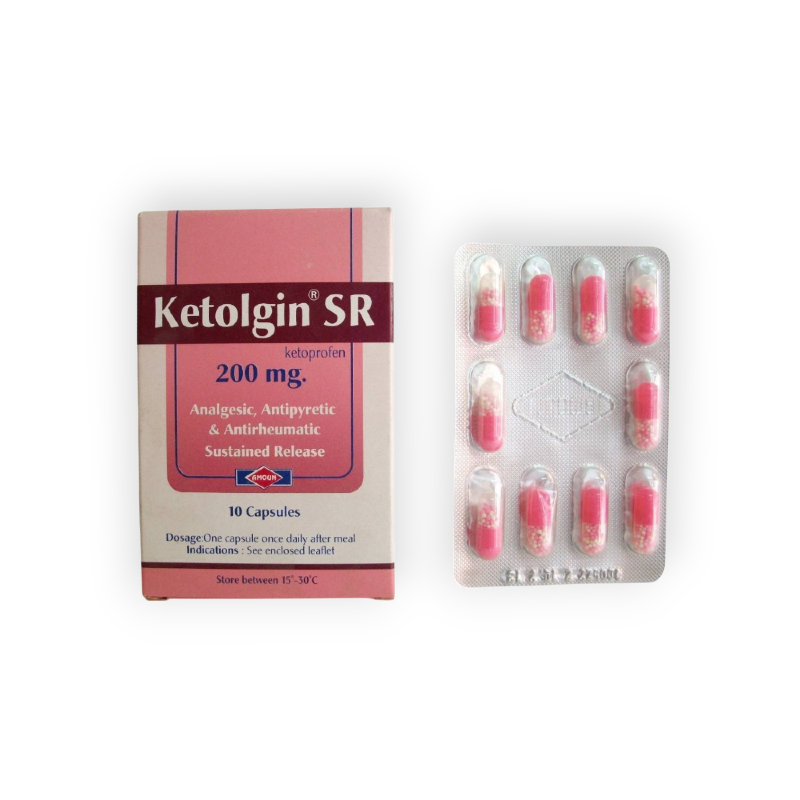 KETOLGIN SR 200 MG 10 CAPSULES