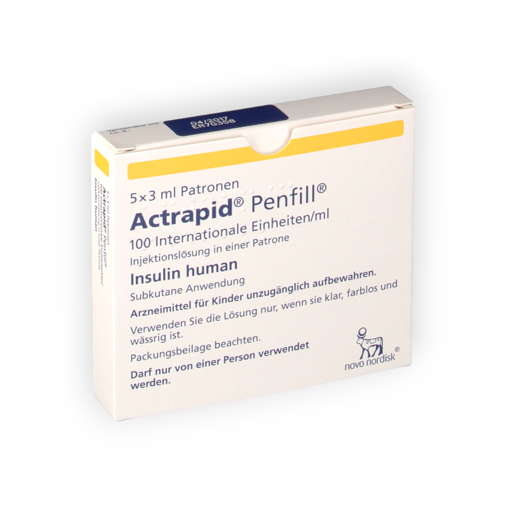 ACTRAPID PENFILL 100 U 5 CARTRIDGE