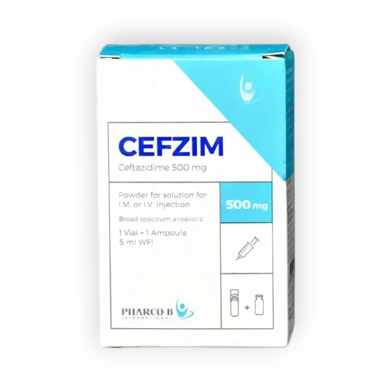 CEFZIM 500 MG IM / IV 1 VIAL