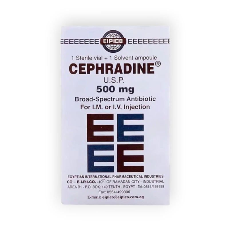 CEPHRADINE  500 GM  IM / IV  VIAL