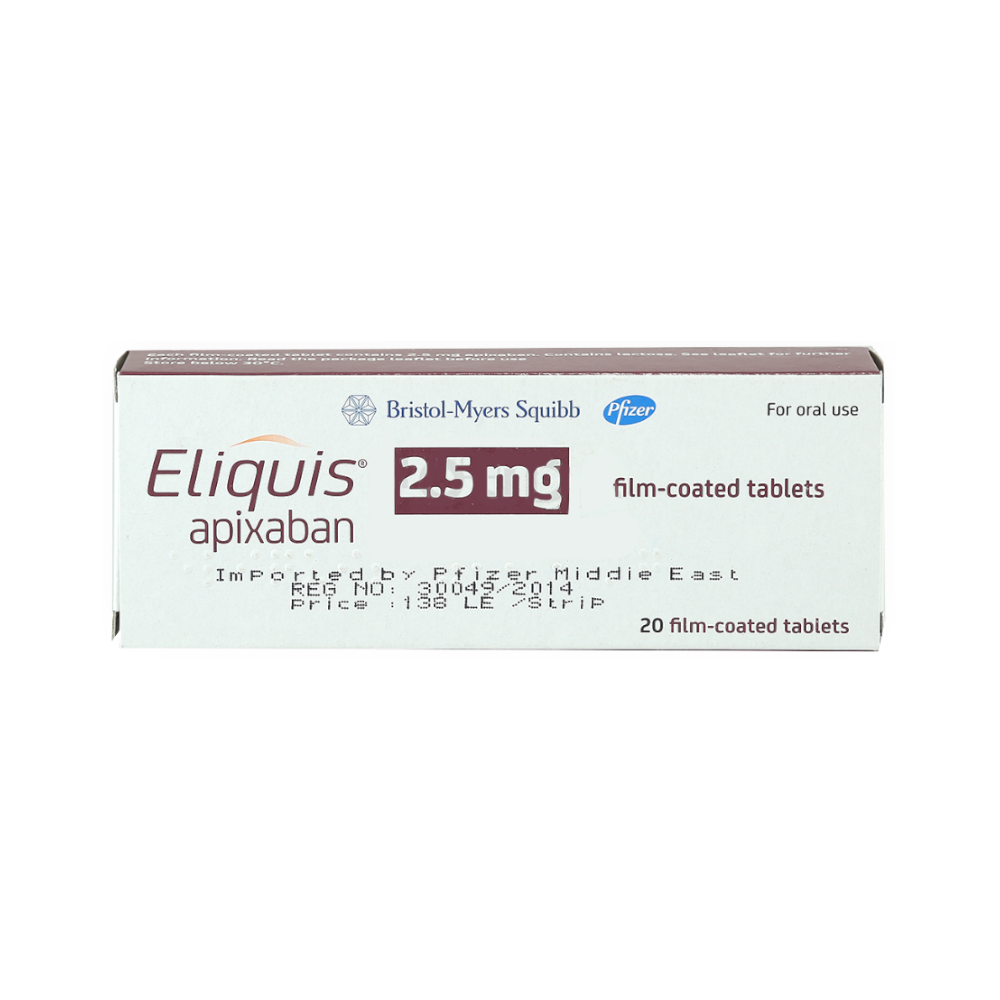 ELIQUIS 2.5 MG 20 TABLET