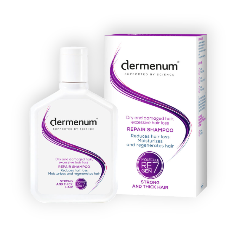 DERMENUM REPAIR SHAMPOO REDUCES HAIR LOSS 200 ML