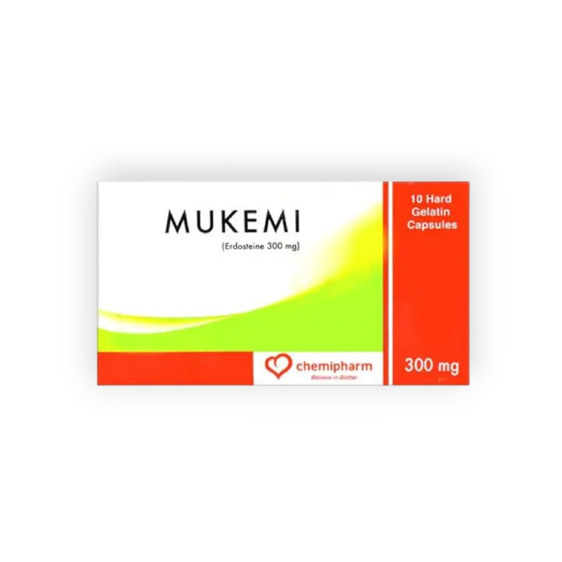 MUKEMI 300 MG 10 CAPSULES