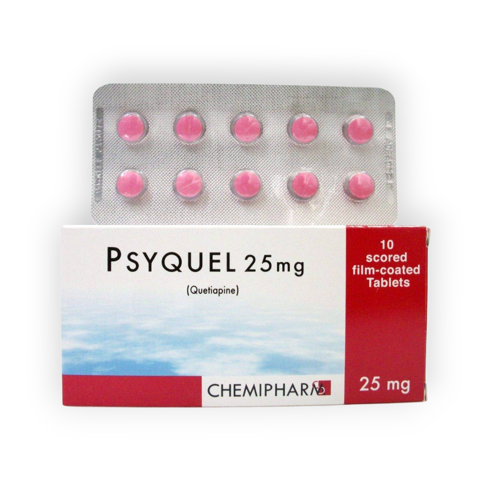 PSYQUEL 25MG 10TABLET