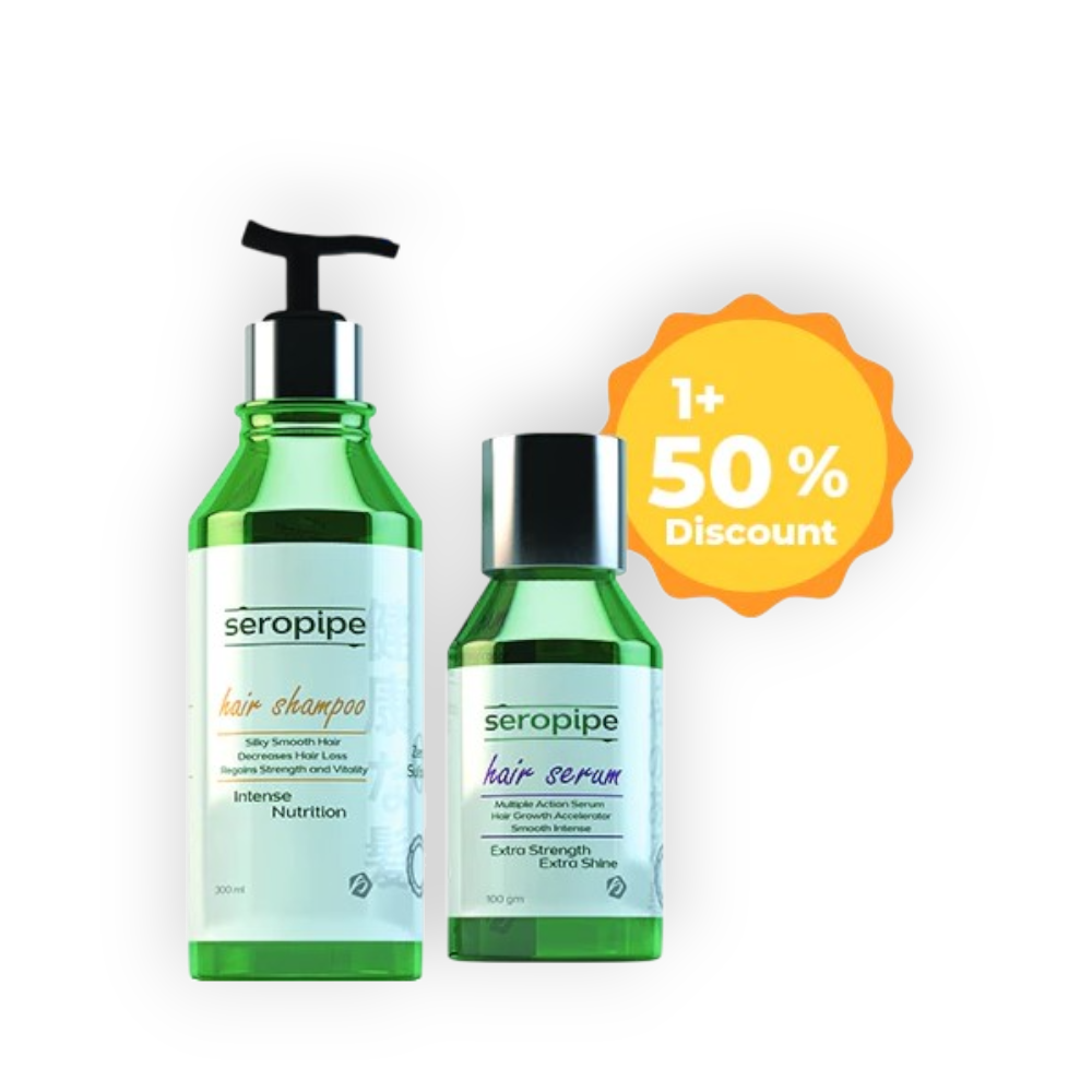 SEROPIPE HAIR shampoo 300ML+HAIR SPRAY200ML 50% DIS