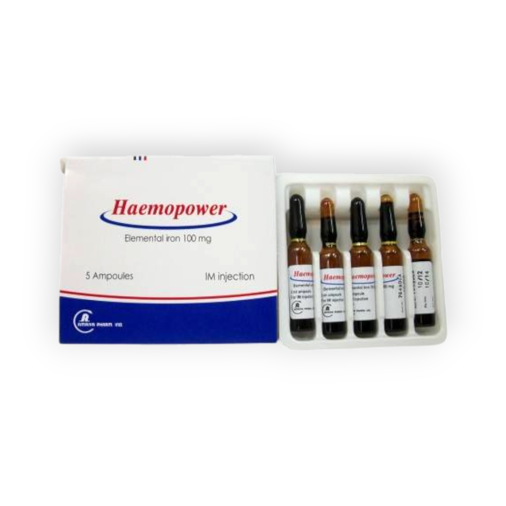 HAEMOPOWER 100 MG 5 AMPULES