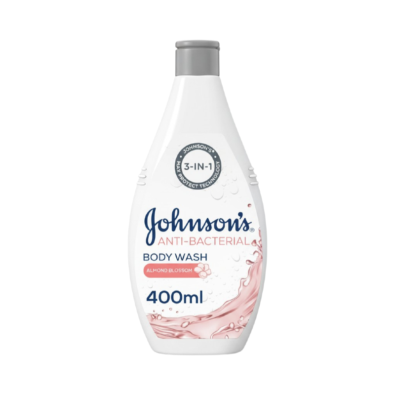 JOHNSONS BODY WASH ANTI-BACT ALMOND BLOSSOM 400ML