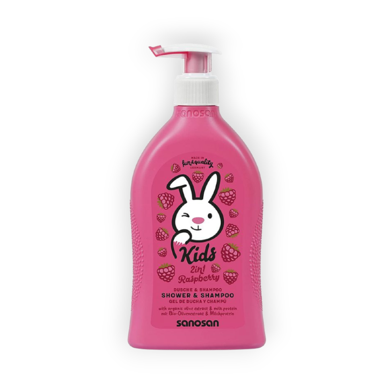 SANOSAN KIDS 2IN1 RASPBERRY SHOWER&SHAMPOO 400ML