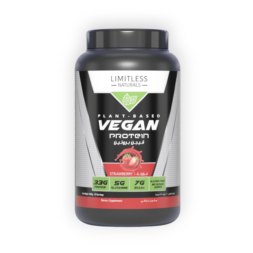 LIMITLESS VEGAN PROTEIN STRAWBERRY 1000G