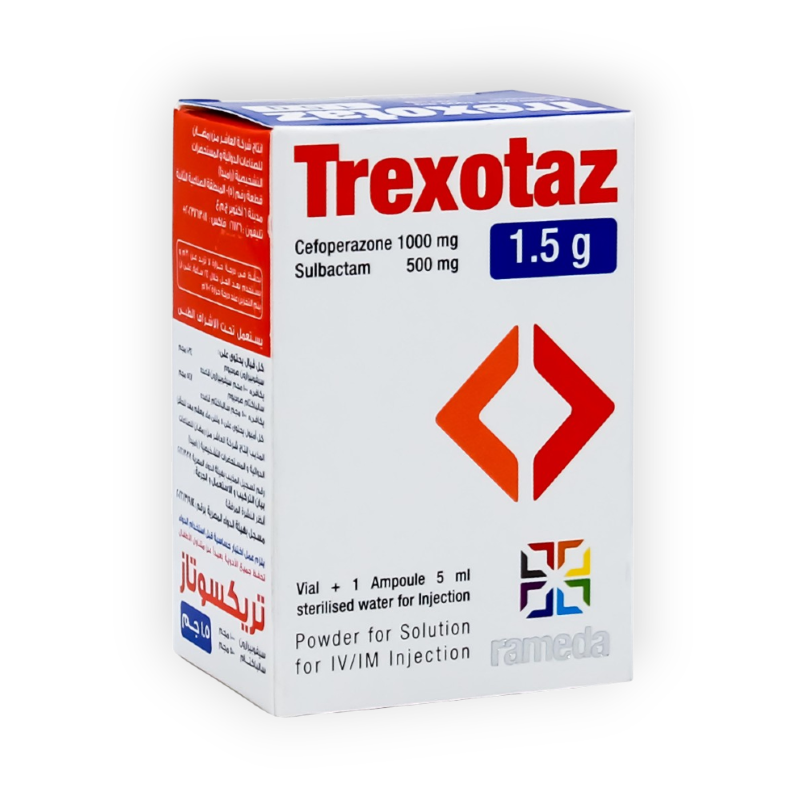 TREXOTAZ 1500 MG IV/IM 1 VIAL