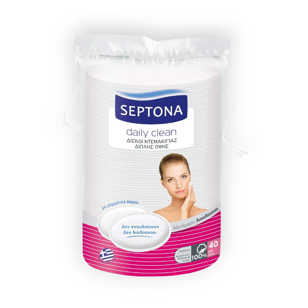 SEPTONA DOUBLE FACE COTTON PADS 40 PC 3703