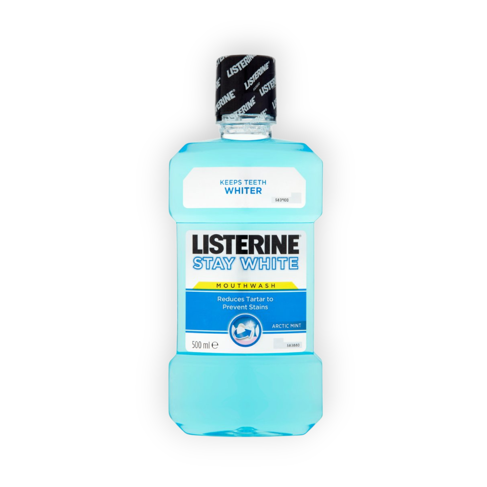 LISTERINE STAY WHITE MOUTH WASH 500 ML