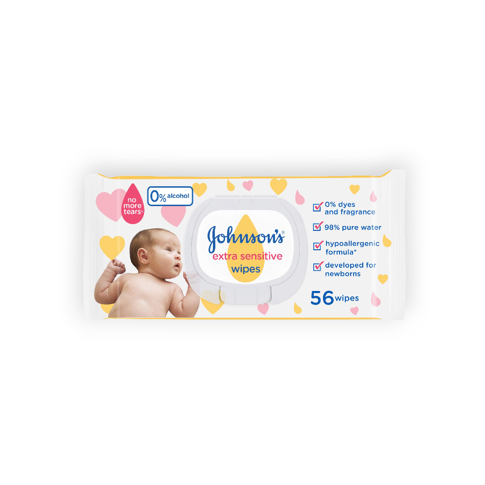 JOHNSONS EXTRA SENSITIVE BABY 56 WIPES