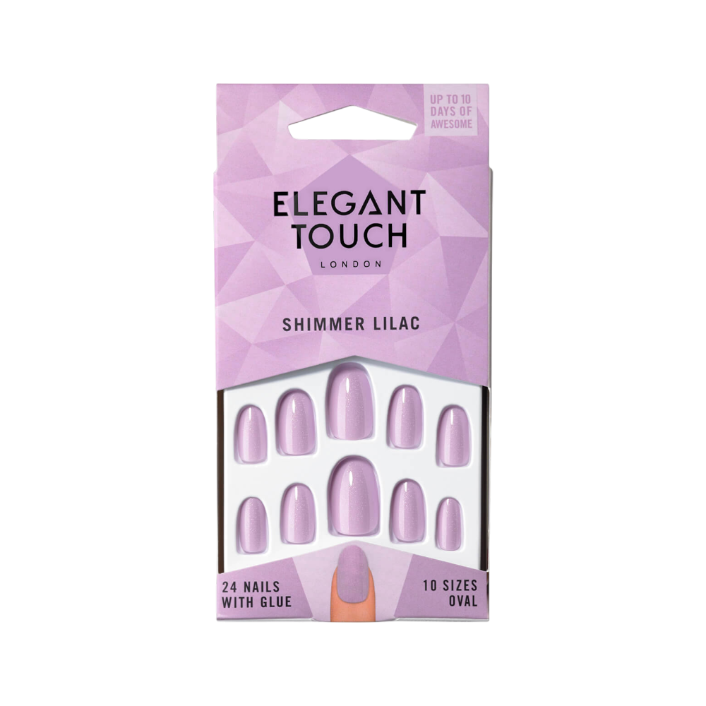 ELEGANTTOUCH 48 NAILS SHIMMER LILAC 4020656