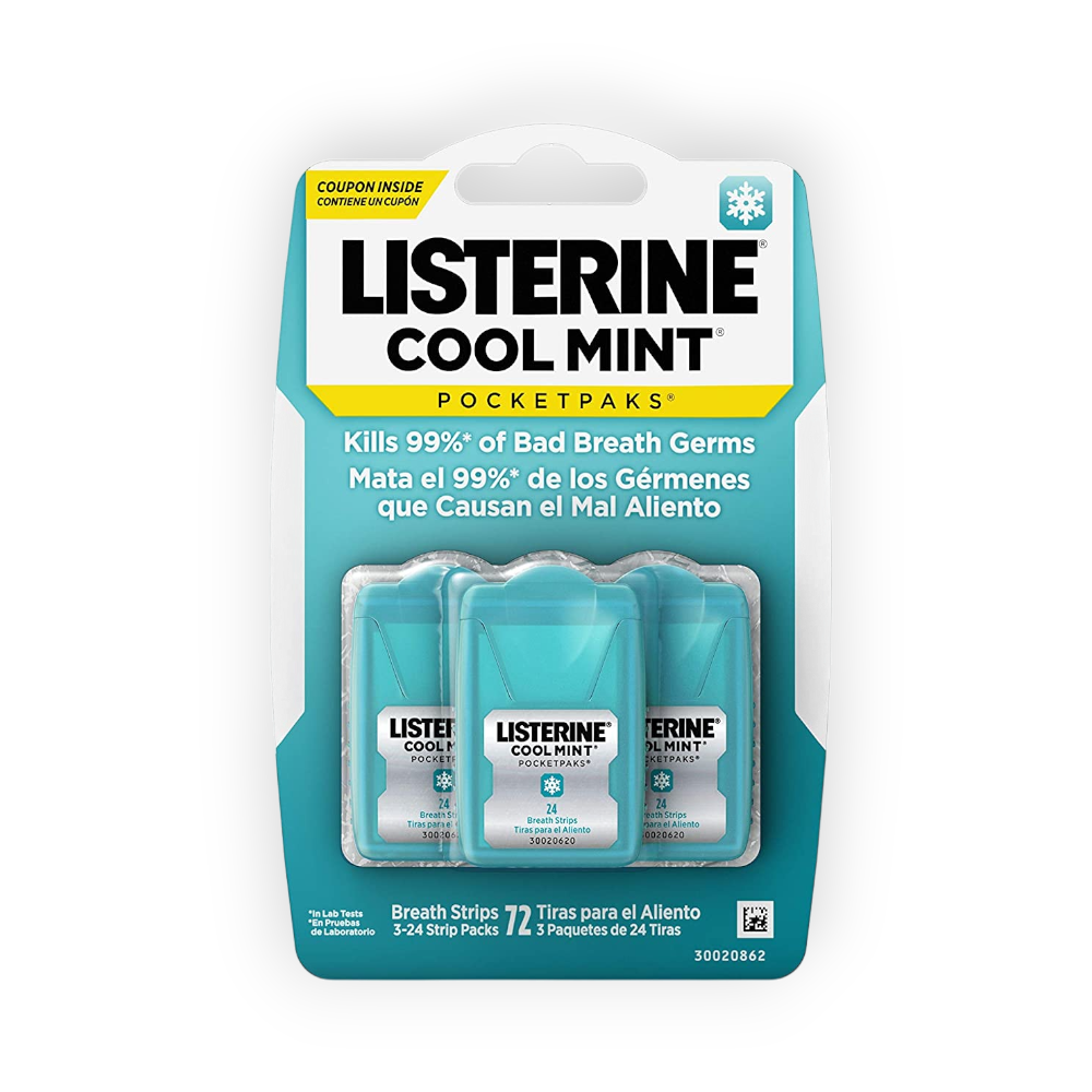 LISTERINE COOL MINT POCKETPAKS 24 STRIPS