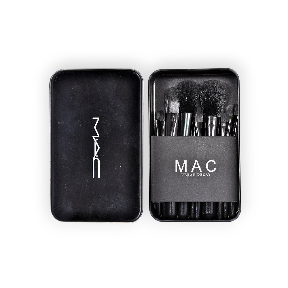 NAKED3 Metal case makeup brush set